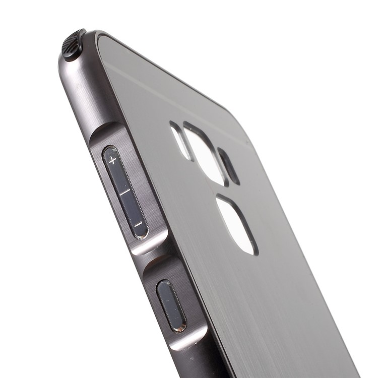 Slide-on Brushed Plating Hard Phone Case (Metal Bumper + PC) for Asus Zenfone 3 Max ZC553KL - Black-7