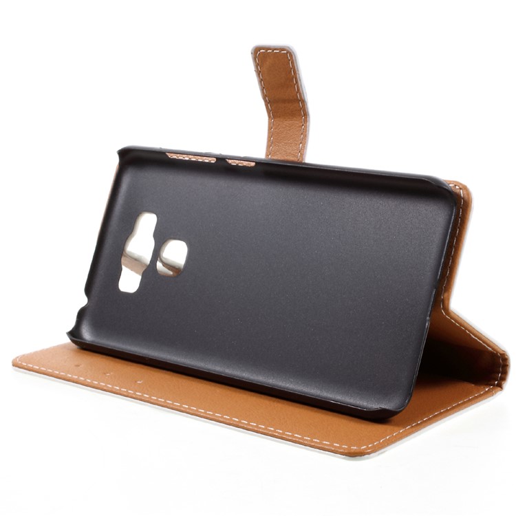 Pattern Printing Leather PU Wallet Case for Asus Zenfone 3 Max ZC553KL - Big Mouth Cat-4