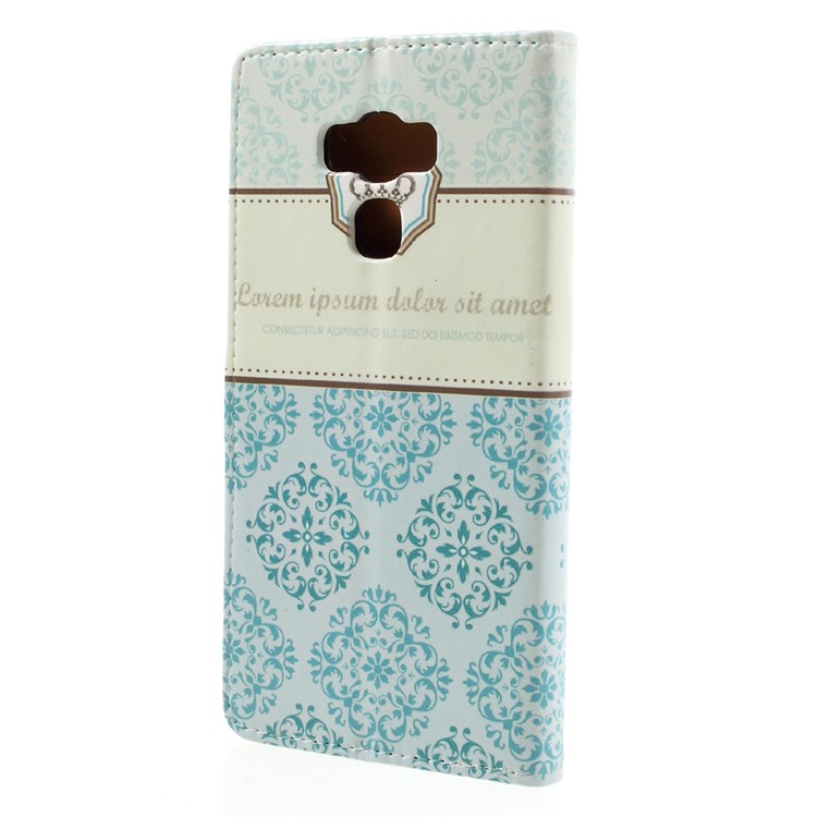 Pattern Printing Stand Leather Protective Case for Asus Zenfone 3 Max ZC553KL - Damask Flower-3