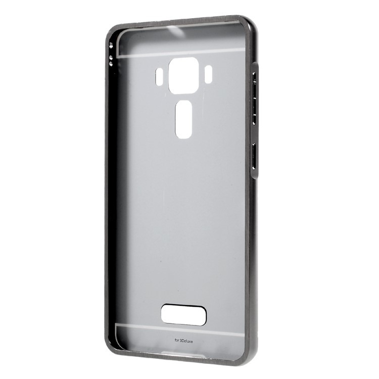 Sliding Metal Frame Plastic Case for Asus Zenfone 3 Deluxe ZS570KL - Black-3