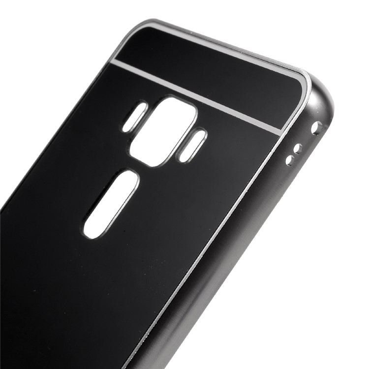Sliding Metal Frame Plastic Case for Asus Zenfone 3 Deluxe ZS570KL - Black-4