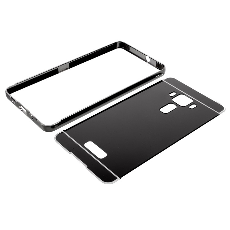 Sliding Metal Frame Plastic Case for Asus Zenfone 3 Deluxe ZS570KL - Black-9