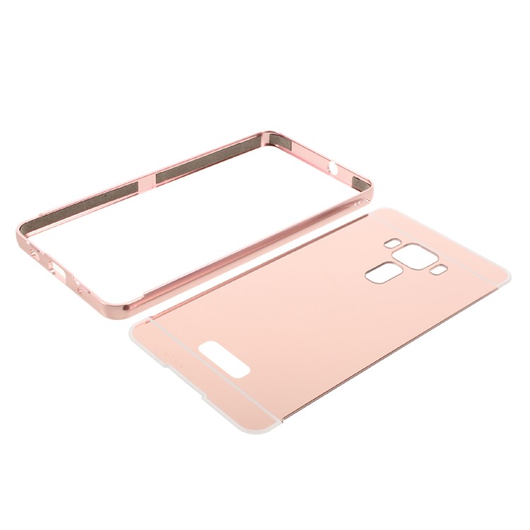 For Asus Zenfone 3 Deluxe ZS570KL Combo Case Sliding Metal Frame Plastic Case - Rose Gold-8