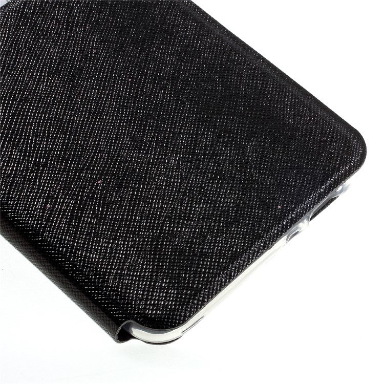Cross Texture View Window Leather Stand Case for Asus Zenfone 3 Max ZC520TL - Black-7