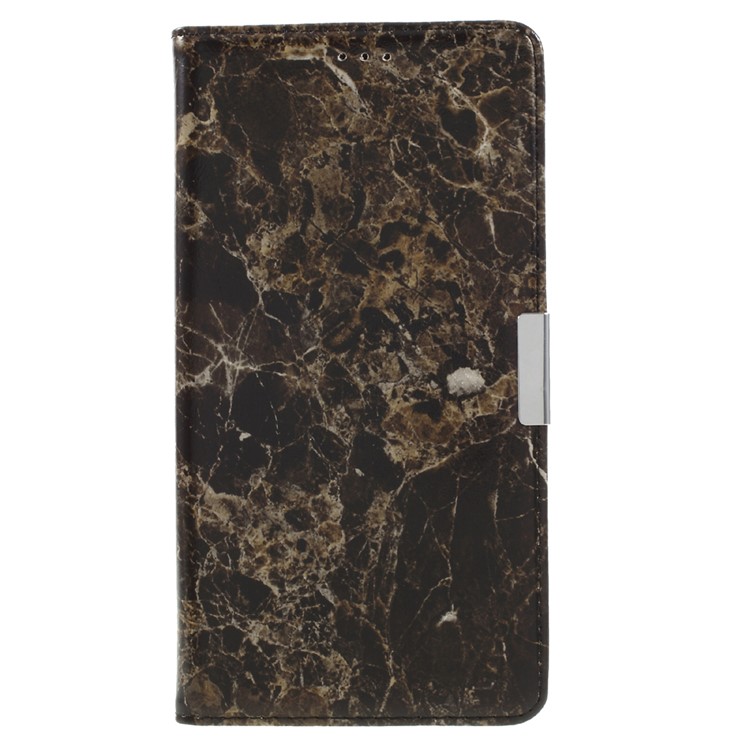 Marble Grain Leather Wallet Phone Case for Asus Zenfone 3 Ultra ZU680KL - Black-3