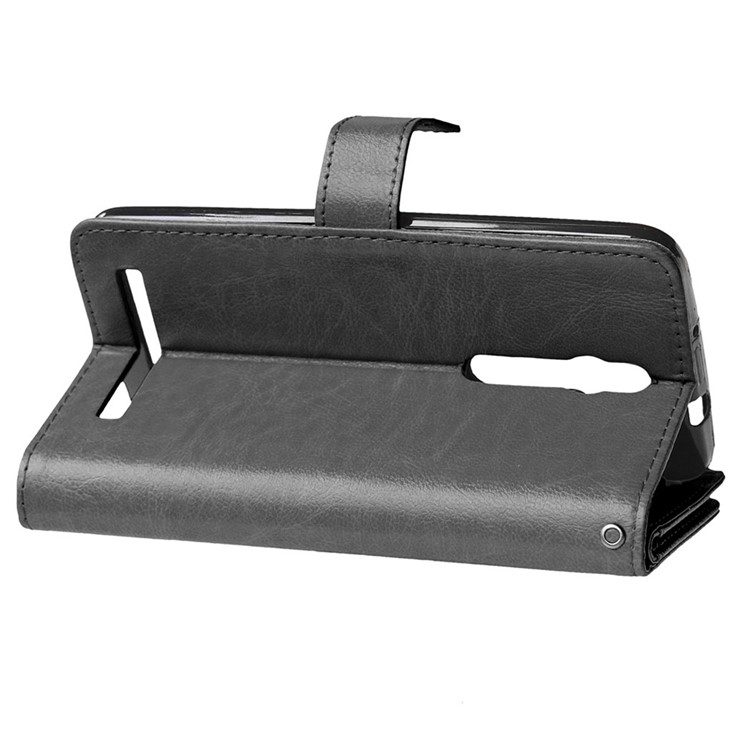 9 ID/Credit Card Slots Crazy Horse Leather Case for Asus Zenfone 2 ZE550ML ZE551ML - Black-5