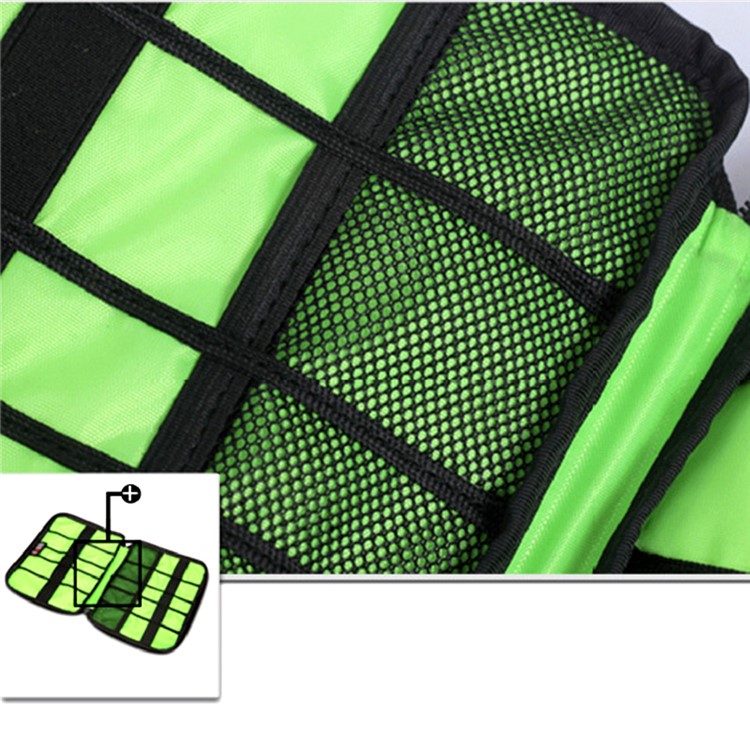 BUBM Multi-function Carrying Bag for Hard Disk/U Disk/Headphone/Cable/Charger - L Size / Black-3