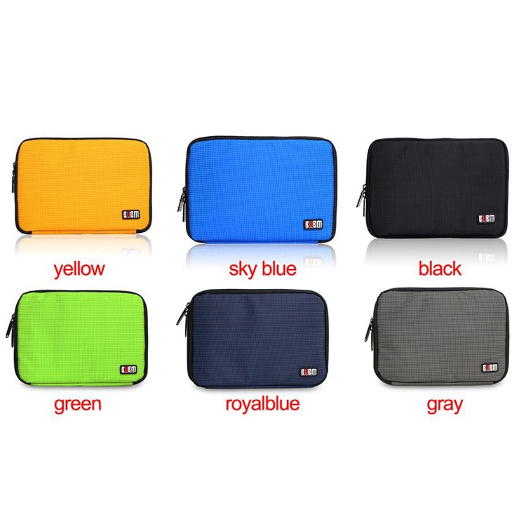 BUBM Multi-function Hard Disk/U Disk/Headphone/Cable/Charger Carrying Pouch - M Size / Black-3