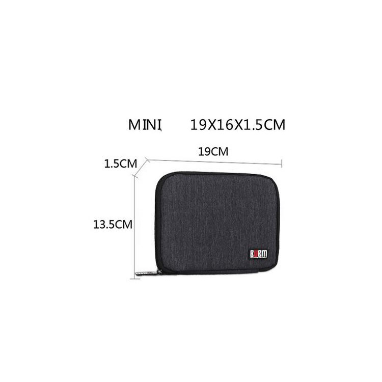 BUBM Multi-purpose Storage Bag for Hard Disk/U Disk/Headphone/Cable etc - Mini Size / Grey-6