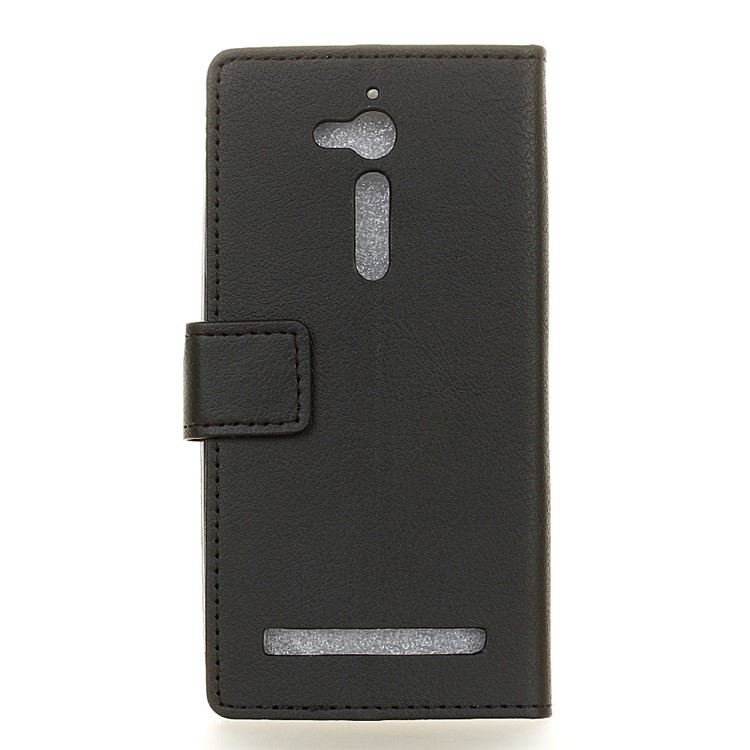 Wallet Stand Leather Cell Phone Case for Asus Zenfone Go ZB500KL - Black-2