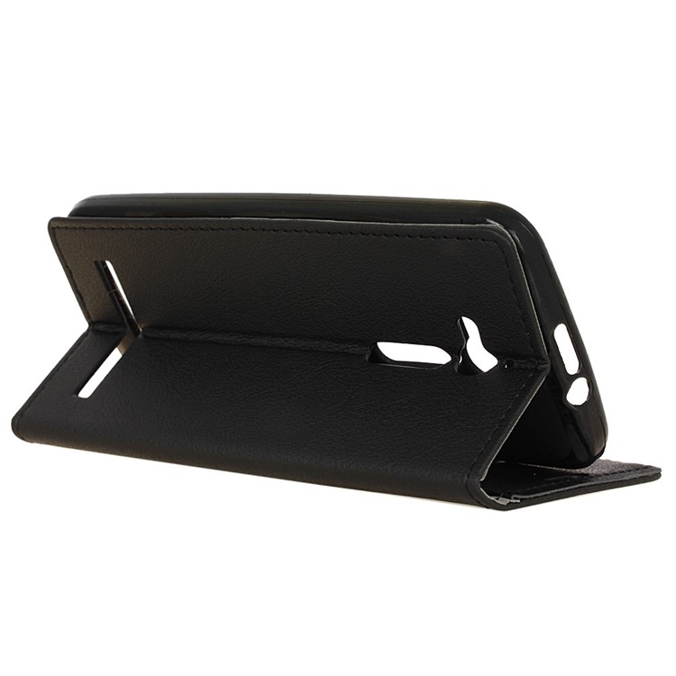 Wallet Stand Leather Cell Phone Case for Asus Zenfone Go ZB500KL - Black-5