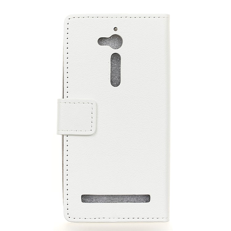 Wallet Stand Leather Mobile Phone Cover for Asus Zenfone Go ZB500KL - White-2