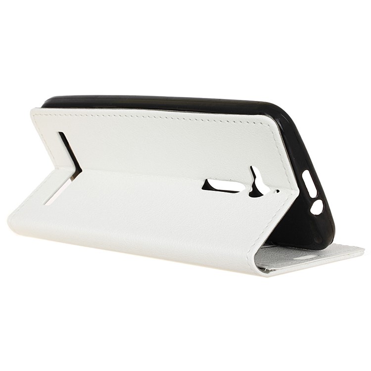 Wallet Stand Leather Mobile Phone Cover for Asus Zenfone Go ZB500KL - White-5