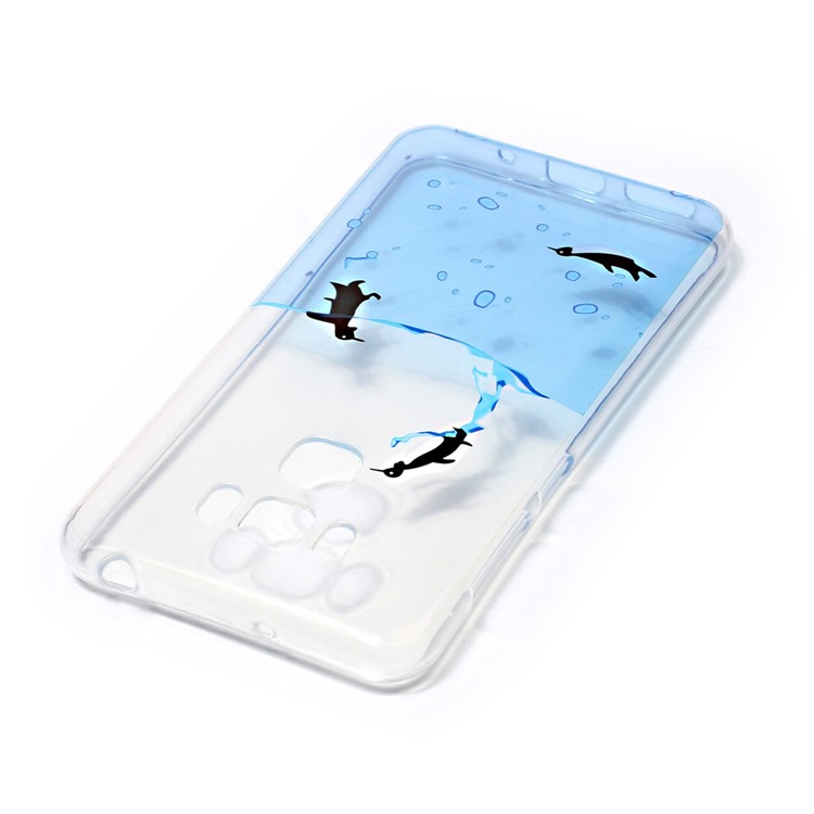 Pattern Printing IMD TPU Case for Asus Zenfone 3 Max ZC553KL - Adorable Penguin-3