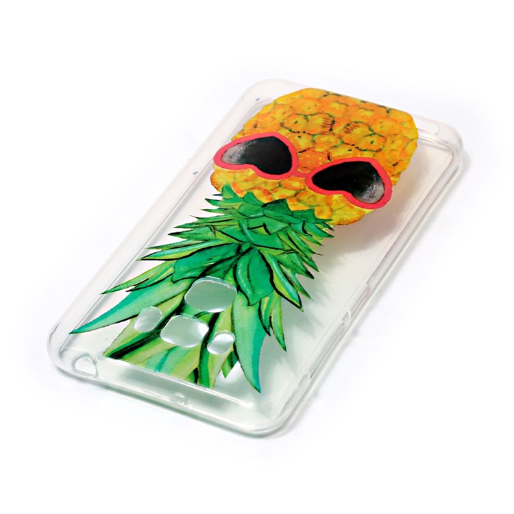 Pattern Printing IMD TPU Mobile Phone Case for Asus Zenfone 3 Max ZC553KL - Pineapple Pattern-3