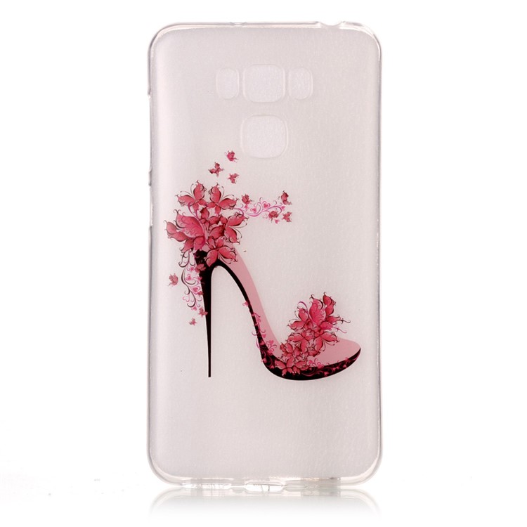 Pattern Printing IMD TPU Phone Case for Asus Zenfone 3 Max ZC553KL - High-heeled Shoes-1
