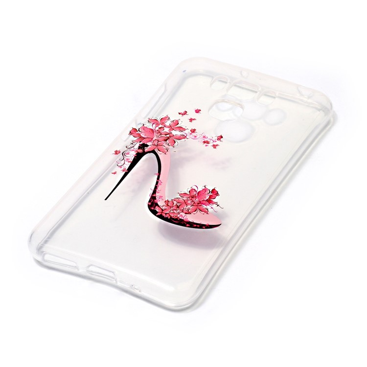 Pattern Printing IMD TPU Phone Case for Asus Zenfone 3 Max ZC553KL - High-heeled Shoes-2