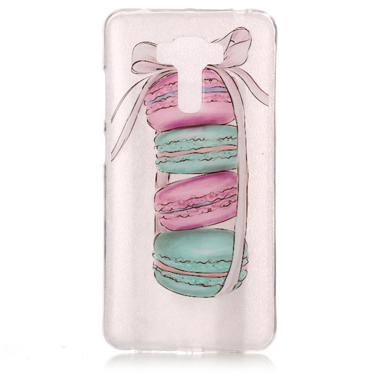 IMD Printing Pattern TPU Clear Cover for Asus Zenfone 3 Laser ZC551KL - Macarons-1