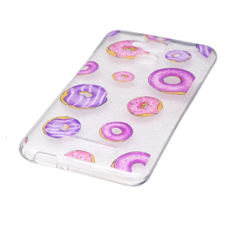 IMD Pattern TPU Clear Cell Phone Case for Asus Zenfone 3 Max ZC520TL - Doughnuts-2