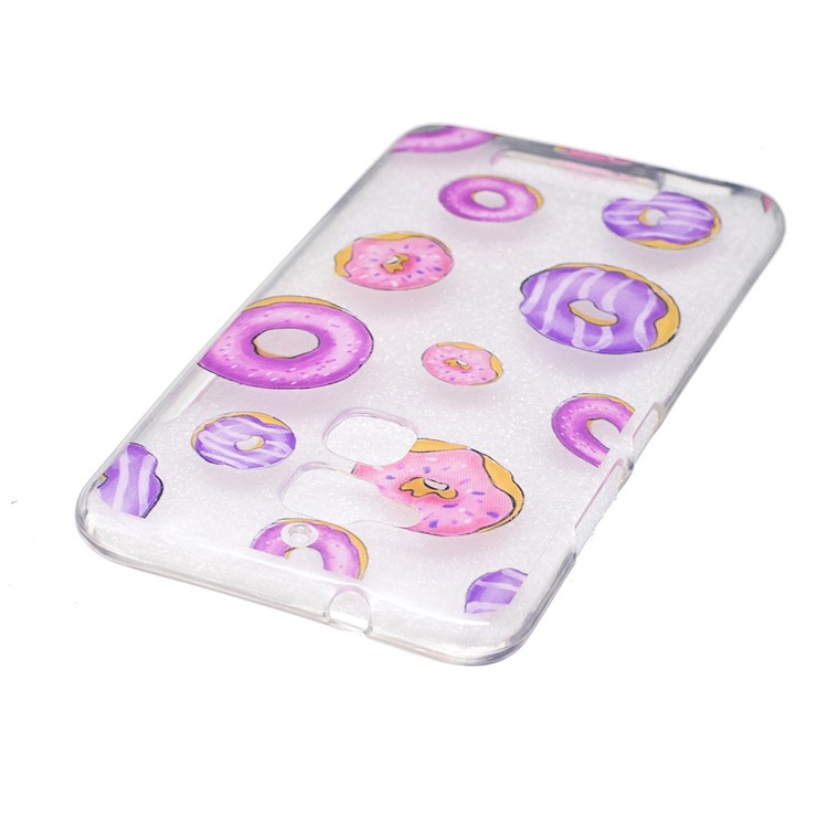 IMD Pattern TPU Clear Cell Phone Case for Asus Zenfone 3 Max ZC520TL - Doughnuts-3