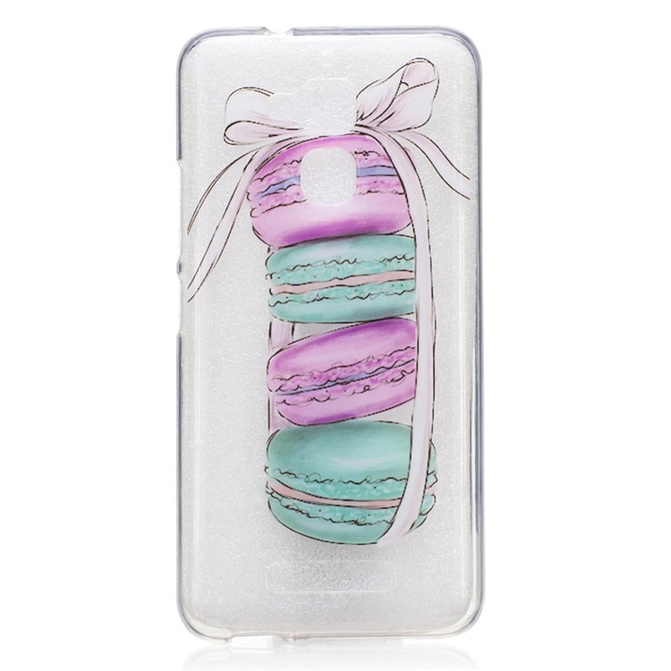 Clear TPU IMD Pattern Back Case for Asus Zenfone 3 Max ZC520TL - Macarons-1