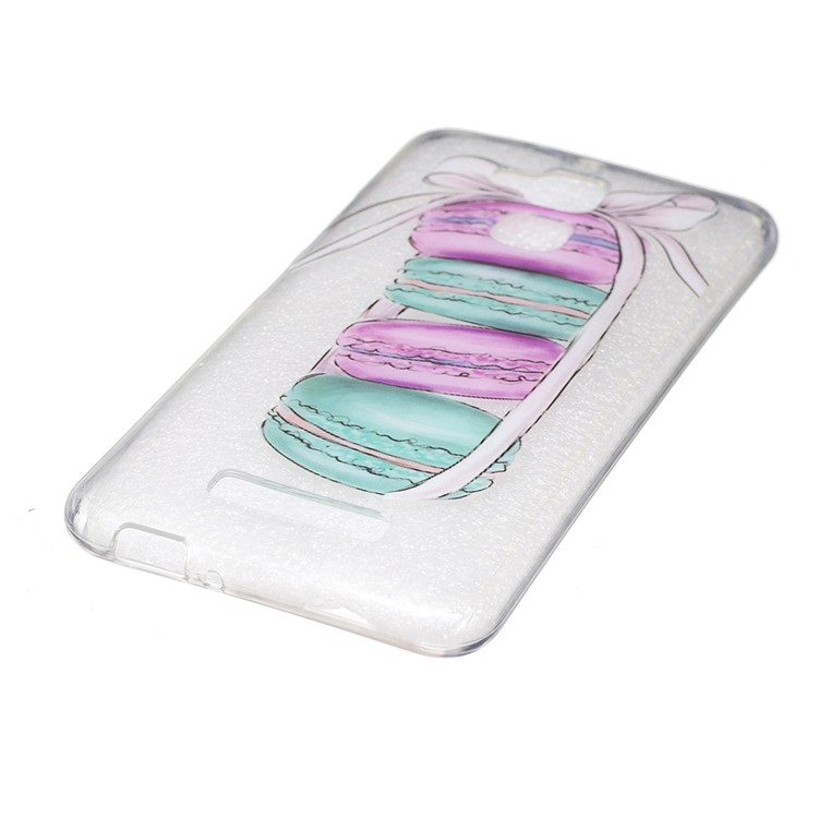 Clear TPU IMD Pattern Back Case for Asus Zenfone 3 Max ZC520TL - Macarons-2