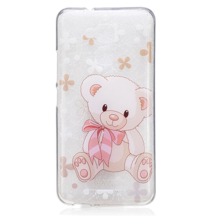 Patterned TPU IMD Mobile Cover for Asus Zenfone 3 Max ZC520TL - Cute Bear Doll-1