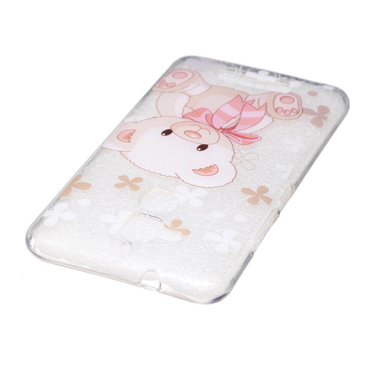 Patterned TPU IMD Mobile Cover for Asus Zenfone 3 Max ZC520TL - Cute Bear Doll-3