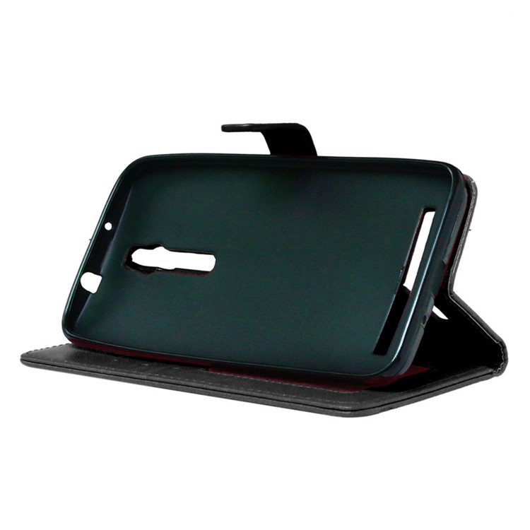 Anti-scratch Leather Wallet Phone Case for Asus Zenfone 2 ZE550ML ZE551ML - Black-5