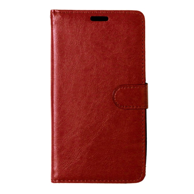 Anti-scratch Leather Wallet Phone Stand Accessory for Asus Zenfone 2 ZE550ML ZE551ML - Brown-3
