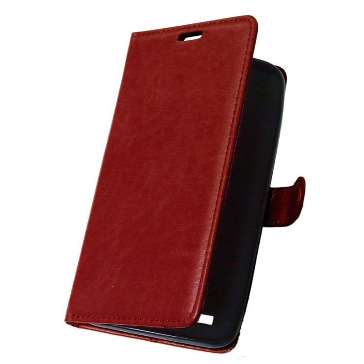 Anti-scratch Leather Wallet Phone Stand Accessory for Asus Zenfone 2 ZE550ML ZE551ML - Brown-7