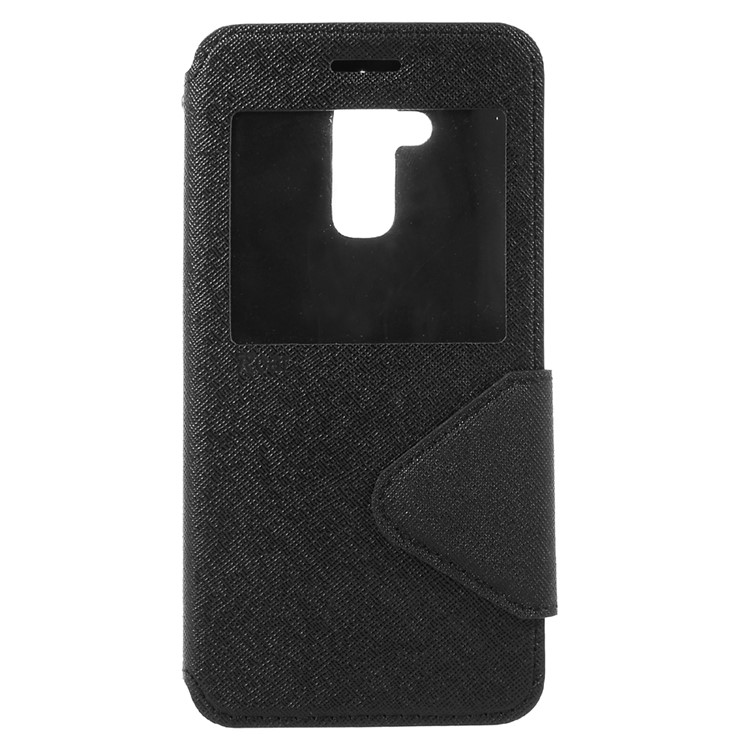 ROAR KOREA View Window Leather Flip Case for Asus Zenfone 3 Max ZC520TL - Black-3