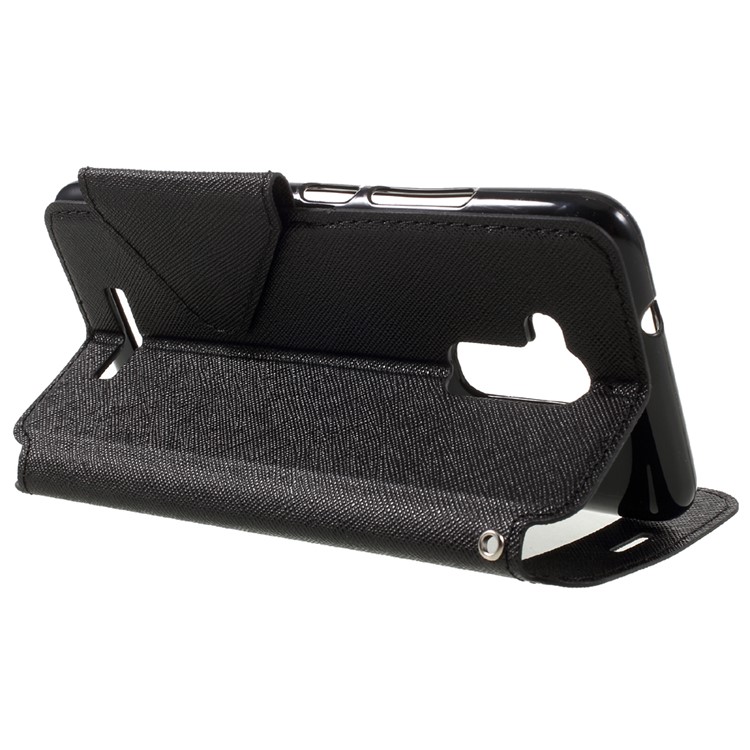 ROAR KOREA View Window Leather Flip Case for Asus Zenfone 3 Max ZC520TL - Black-5