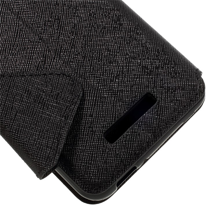 ROAR KOREA View Window Leather Flip Case for Asus Zenfone 3 Max ZC520TL - Black-9