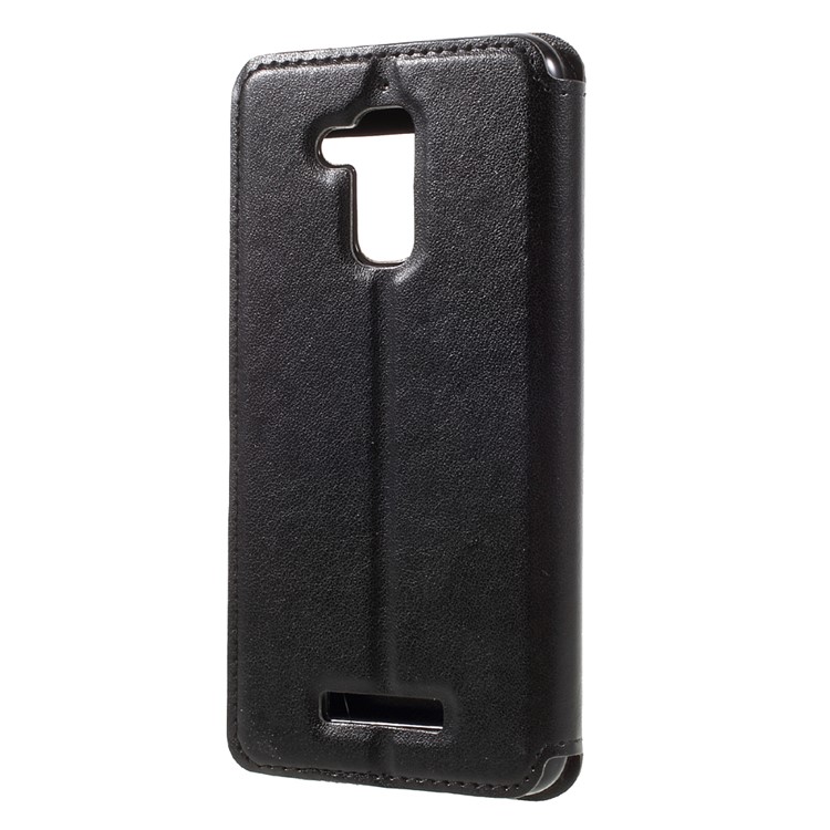 ROAR KOREA Noble Leather View Auto-absorbed Flip Case for Asus Zenfone 3 Max ZC520TL - Black-2
