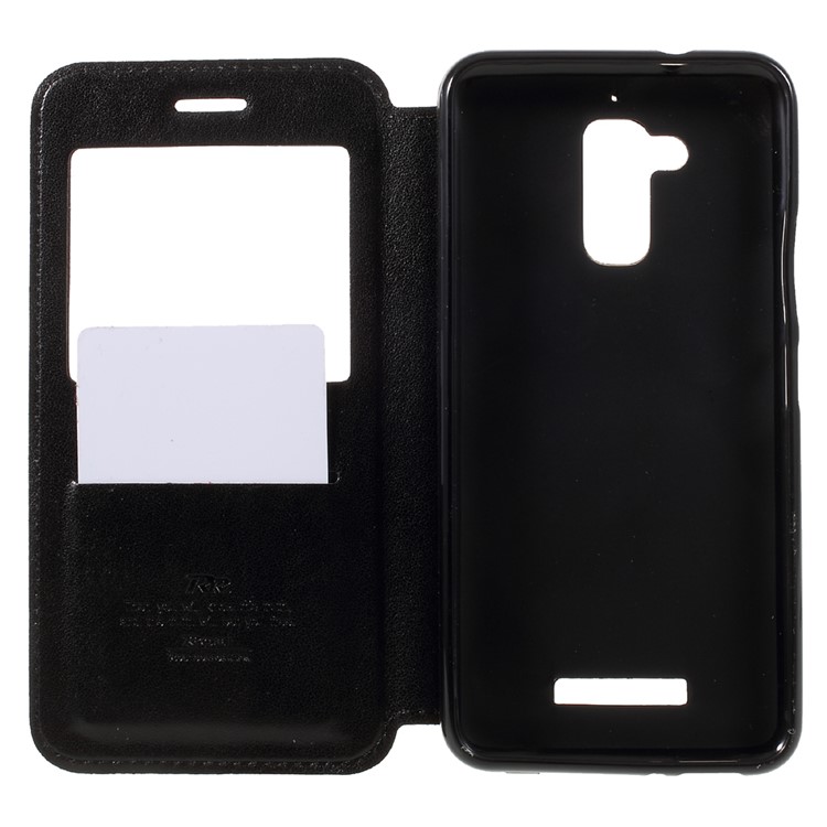 ROAR KOREA Noble Leather View Auto-absorbed Flip Case for Asus Zenfone 3 Max ZC520TL - Black-6