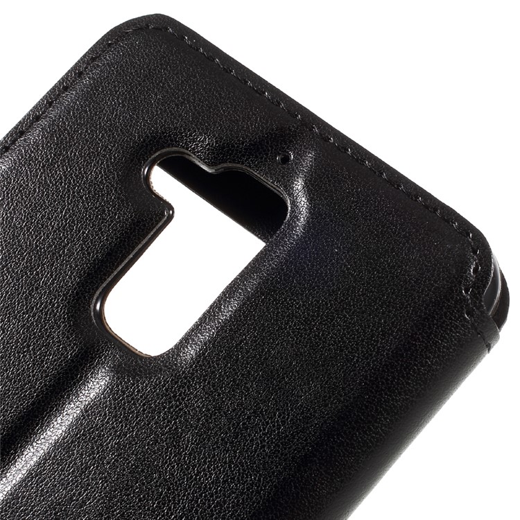 ROAR KOREA Noble Leather View Auto-absorbed Flip Case for Asus Zenfone 3 Max ZC520TL - Black-8