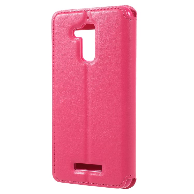 ROAR KOREA View Window Leather Stand Case with Card Holder for Asus Zenfone 3 Max ZC520TL - Rose-3