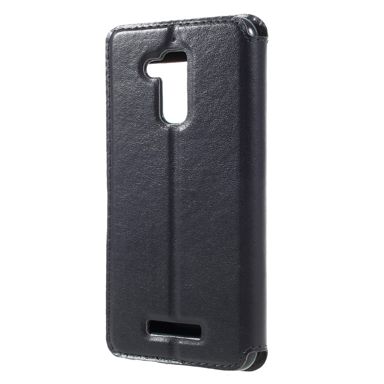 ROAR KOREA Card Holder Leather View Phone Cover for Asus Zenfone 3 Max ZC520TL - Dark Blue-2