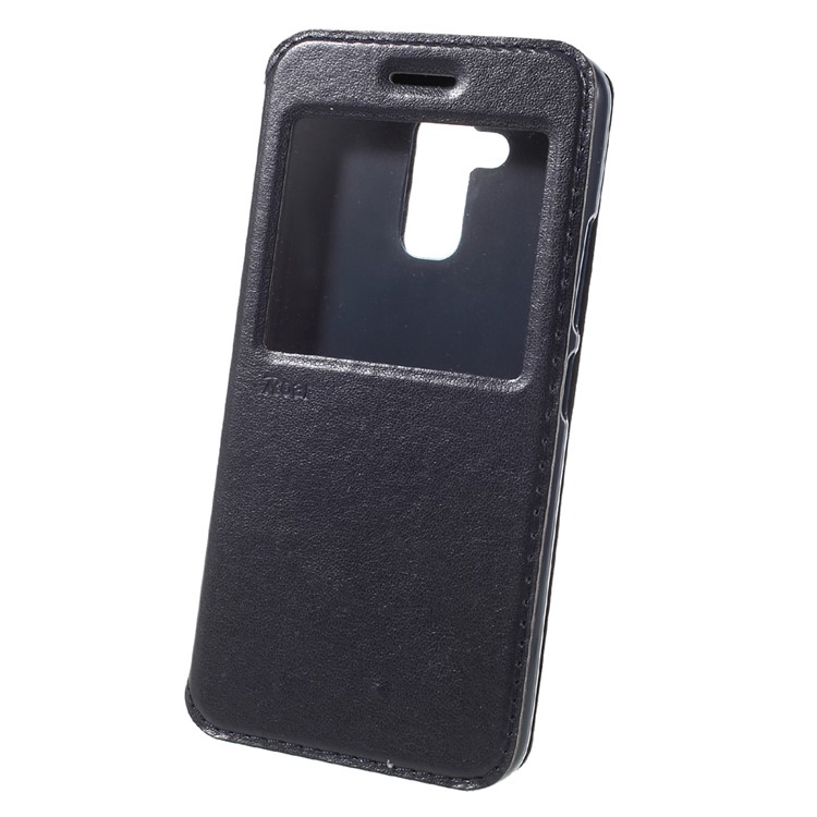 ROAR KOREA Card Holder Leather View Phone Cover for Asus Zenfone 3 Max ZC520TL - Dark Blue-3