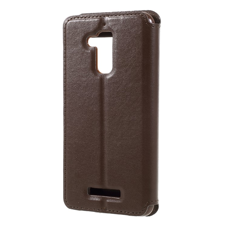 ROAR KOREA PU Leather View Auto-absorbed Mobile Casing for Asus Zenfone 3 Max ZC520TL - Brown-3