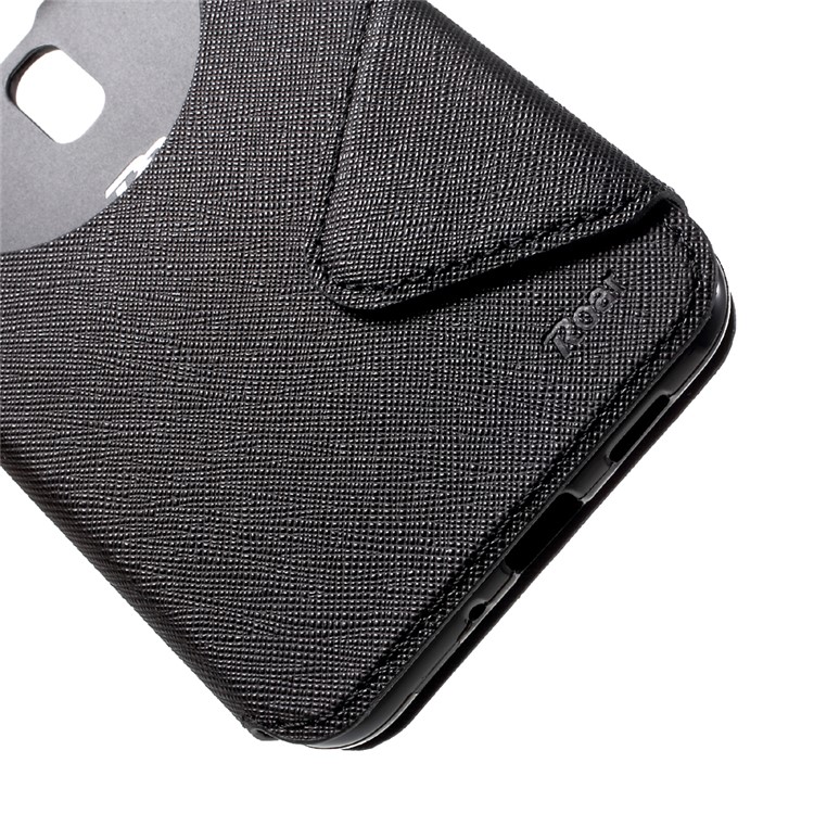 ROAR KOREA Diary View Leather Stand Phone Shell for Asus Zenfone 3 ZE552KL - Black-7