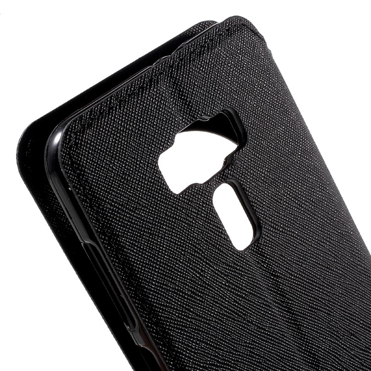 ROAR KOREA Diary View Leather Stand Phone Shell for Asus Zenfone 3 ZE552KL - Black-8