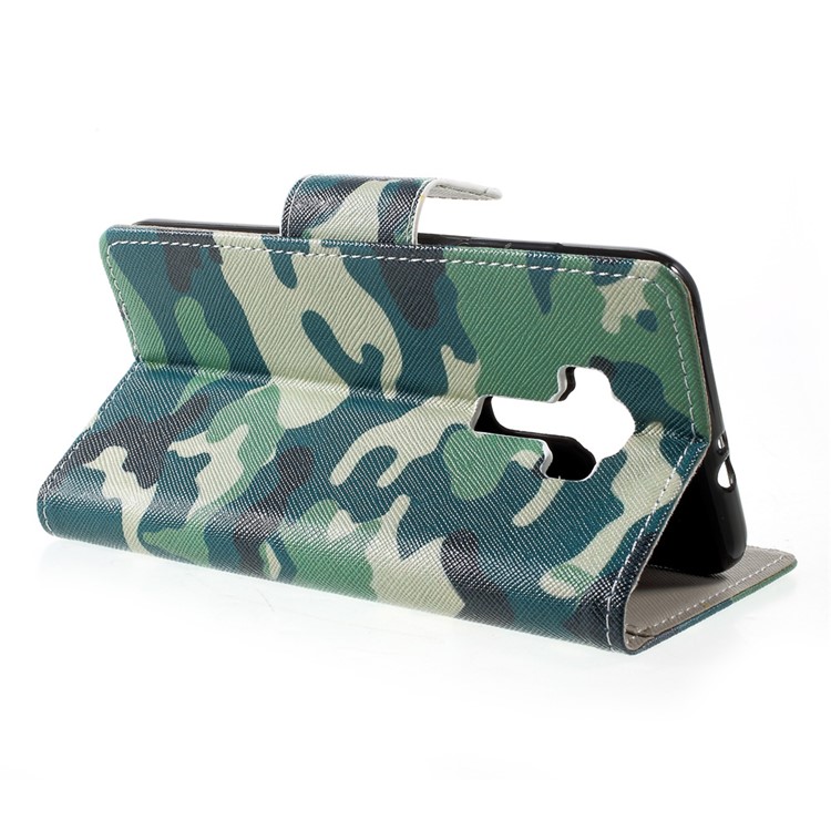 Pattern Printing Leather Wallet Mobile Casing for Asus Zenfone 3 Max ZC553KL - Camouflage Pattern-4