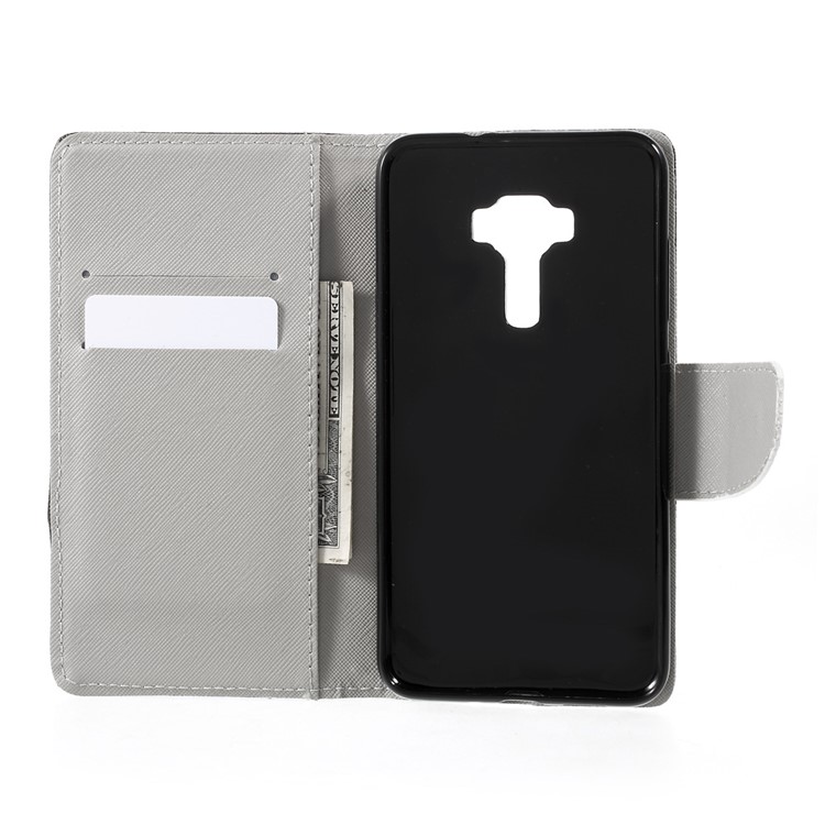 Pattern Printing Leather Wallet Mobile Casing for Asus Zenfone 3 Max ZC553KL - Camouflage Pattern-6