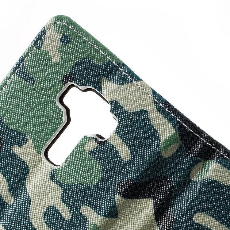 Pattern Printing Leather Wallet Mobile Casing for Asus Zenfone 3 Max ZC553KL - Camouflage Pattern-8