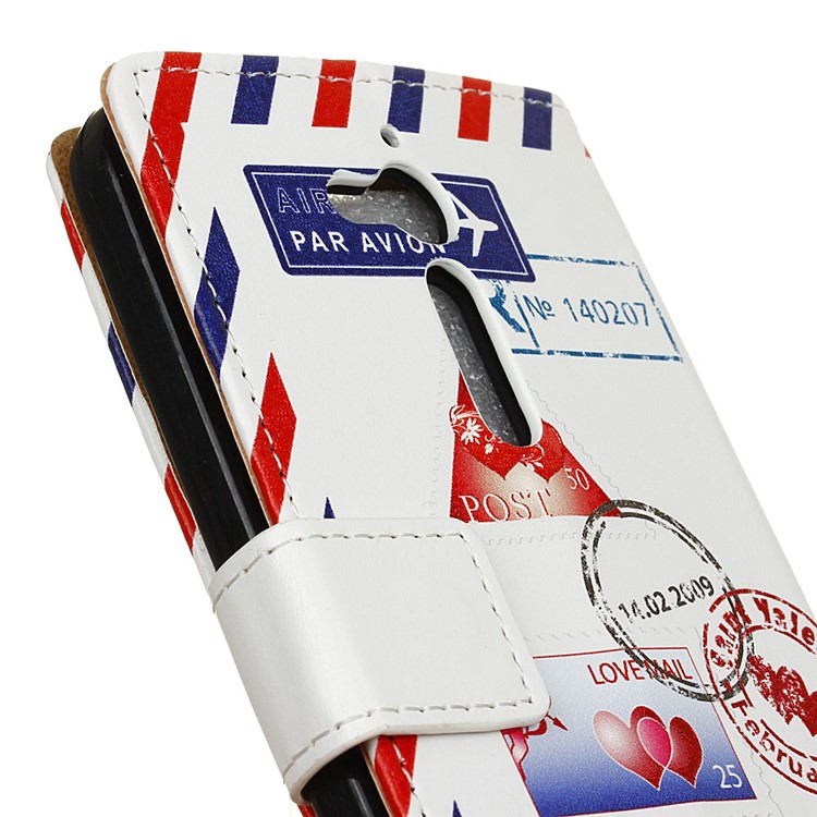 Patterned Leather Stand Phone Casing for Asus Zenfone Go ZB500KL - Personal Love Mail-3
