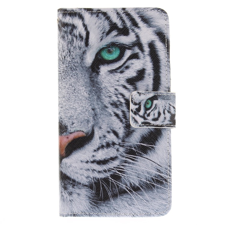 Pattern Printing Wallet Leather Stand Mobile Case for Asus Zenfone 3 ZE520KL - Tiger-2