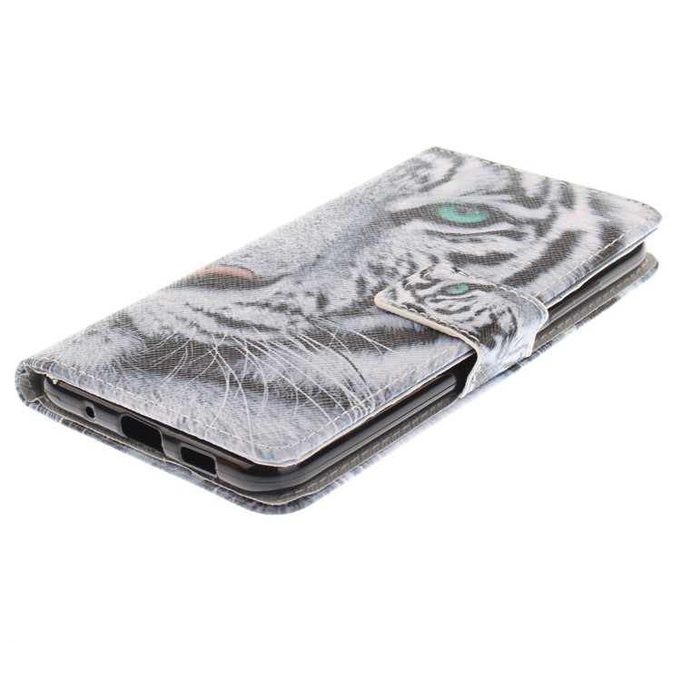 Pattern Printing Wallet Leather Stand Mobile Case for Asus Zenfone 3 ZE520KL - Tiger-4