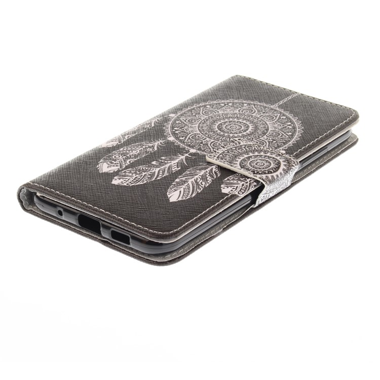 Printing Pattern Leather Wallet Mobile Case Stand for Asus Zenfone 3 ZE520KL - Tribal Dream Catcher-4